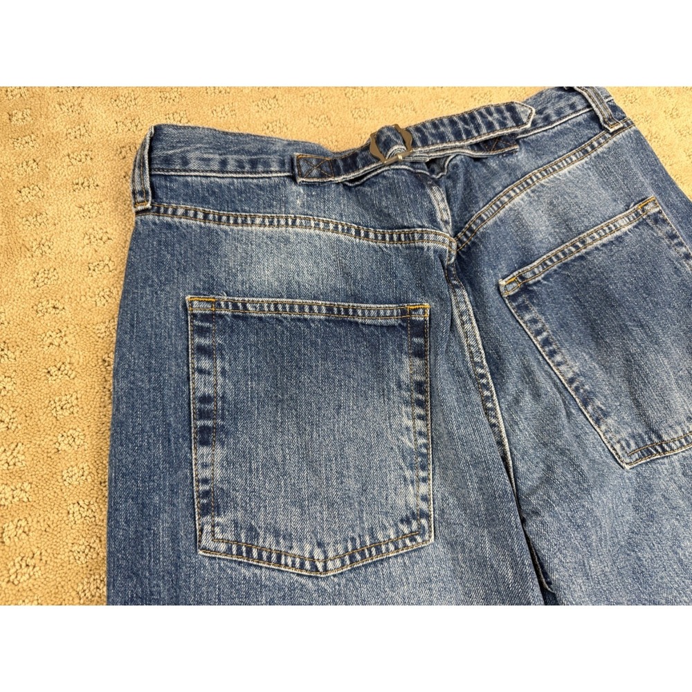 Women's BDG Urban Outfitters Barrel Distressed Size 31W (30x32) Blue Jeans #1381 - Picture 15 of 16